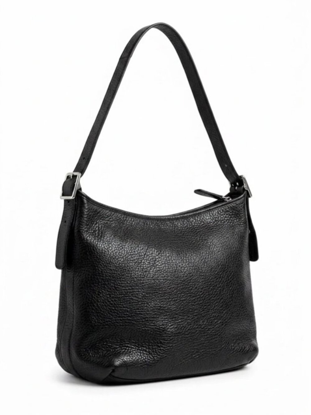 Coach Legacy pebbled leather shoulder bag black women's